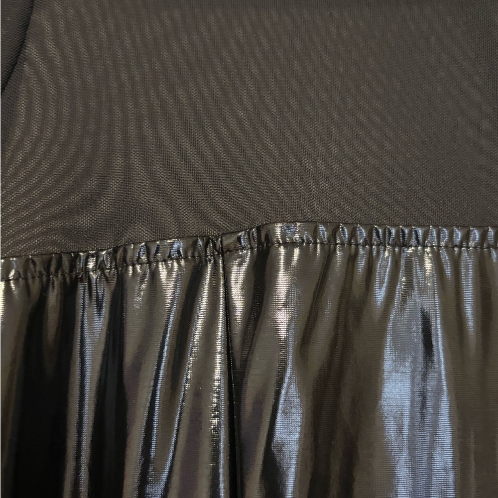 Black Dress sheer and shiny 1X - Picture 2 of 6